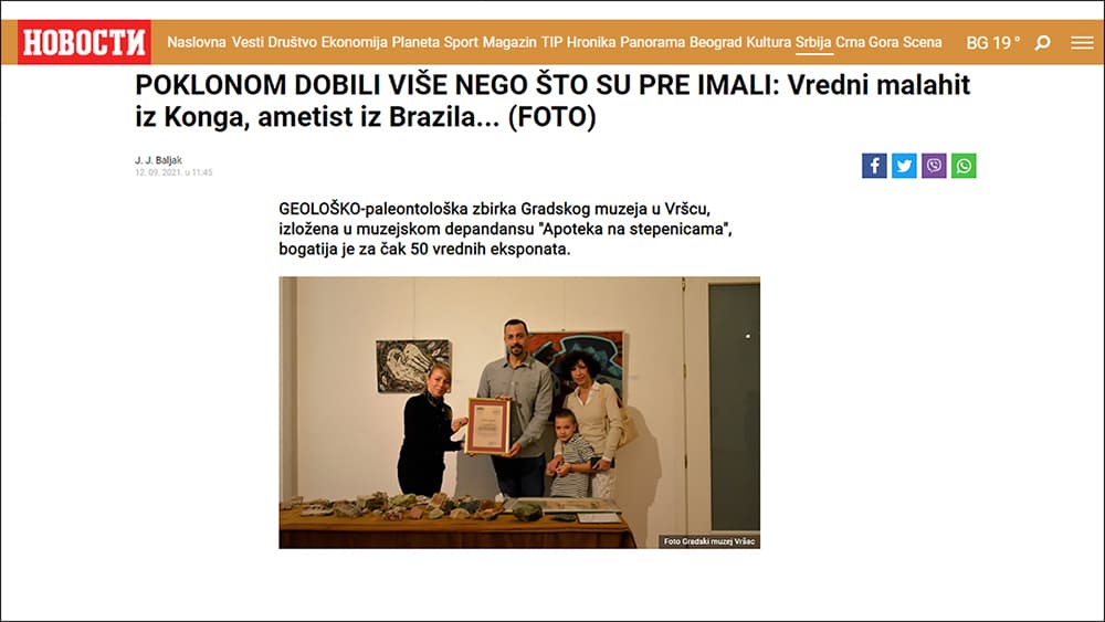 Read more about the article Novosti: Poklonom dobili više nego što su pre imali